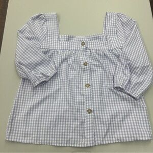 Sunny Leigh Gingham Blouse with Puffy Sleeves